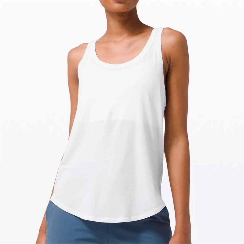 lululemon athletica White Relaxed Tank Top